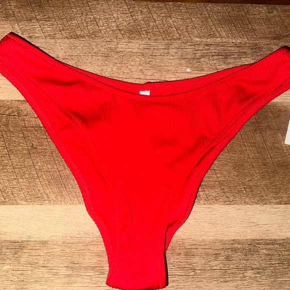 Express Red Hipster Bikini Bottom - Picture 1 of 3